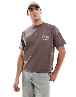 COTTON:ON COTTON ON CROPPED FIT T-SHIRT WITH SILVER SPUR GRAPHIC 