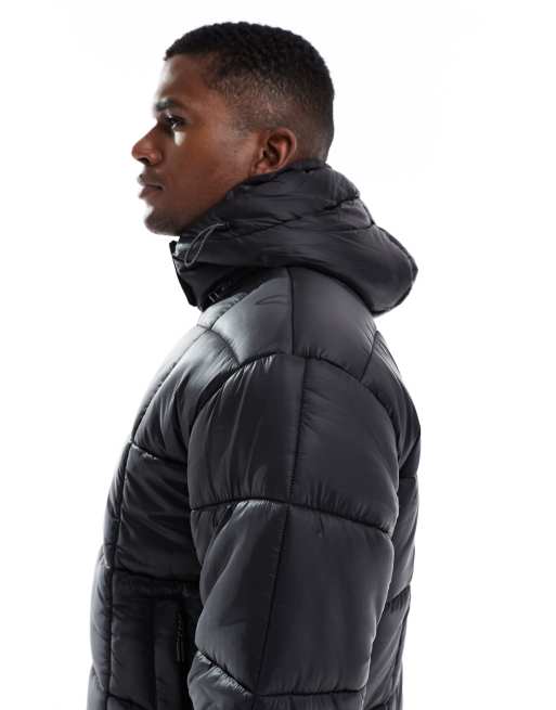 Cotton On – Cropped-Steppjacke in Schwarz, 4 von 5