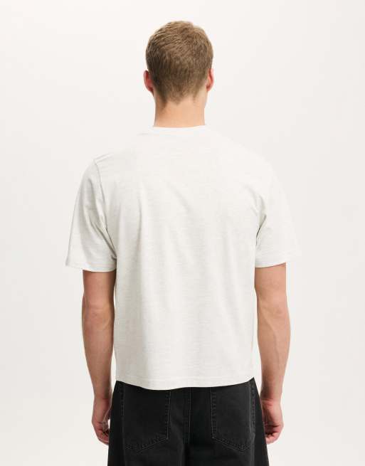 Cotton On - Cropped T-shirt in gebroken wit, 3 van 4