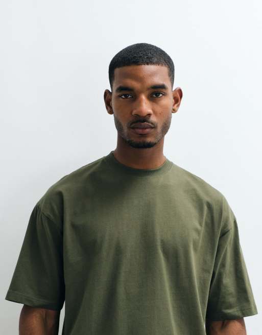 Cotton On - Cropped T-shirt in kaki, 2 van 5