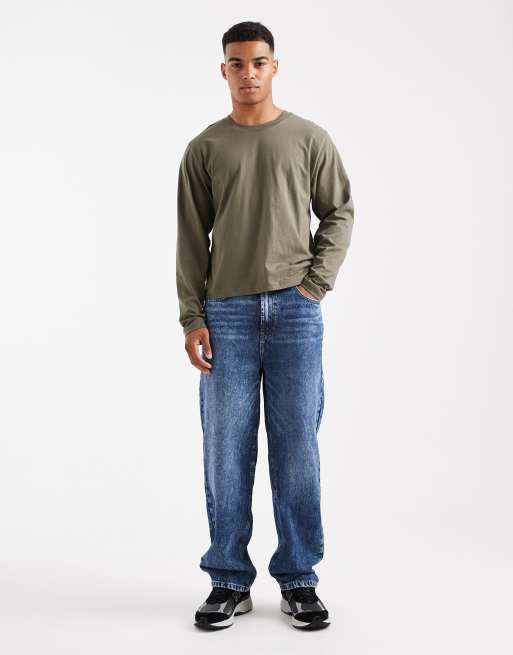 Cotton On - Cropped T-shirt met lange mouwen in groen, 2 van 5