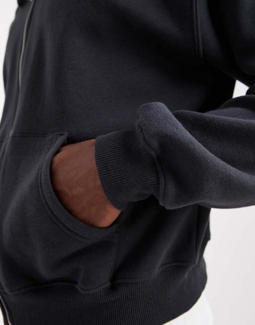 Cotton On Cropped zip up hoodie in black, 5 of 5