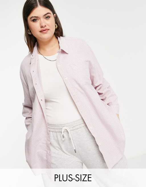 Cotton On Curve - Camicia viola pied de poule