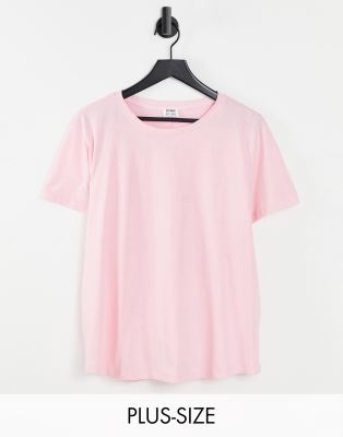 Cotton:On Cotton On Curve crew neck t-shirt in pink
