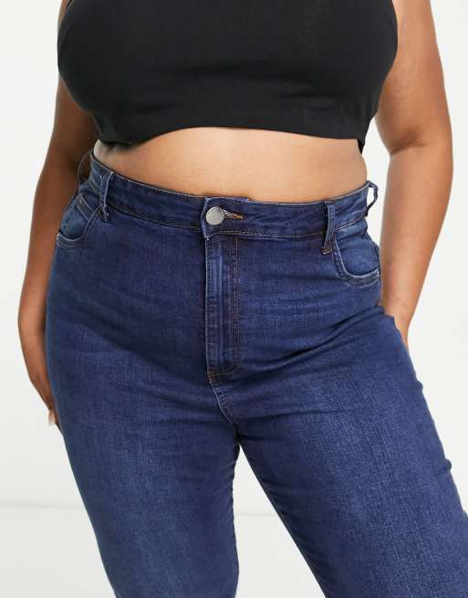 Cotton On Curve – Jeans in Indigoblau mit engem Schnitt und hohem Bund  , 3 von 4