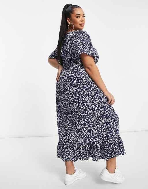 cotton tea dress Orchid Blast Red Cotton Hawaiian Dress with Floral Design L / Red