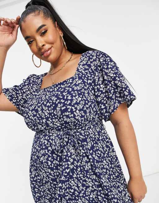 cotton tea dress with sleeves Ode Dress in Cloud
