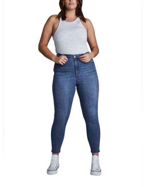 Cotton On Curve – Niebieskie jeansy o obcisłym kroju   