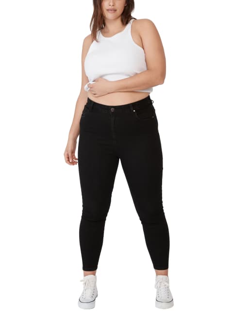 Cotton On Curve skinny jeans in black  