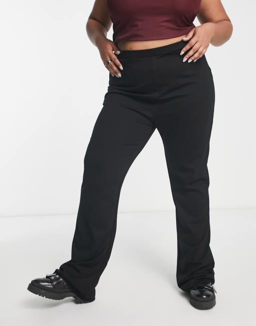 Cotton Pull on Pants - Black