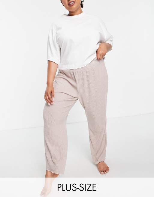 Wide leg pyjama discount bottoms