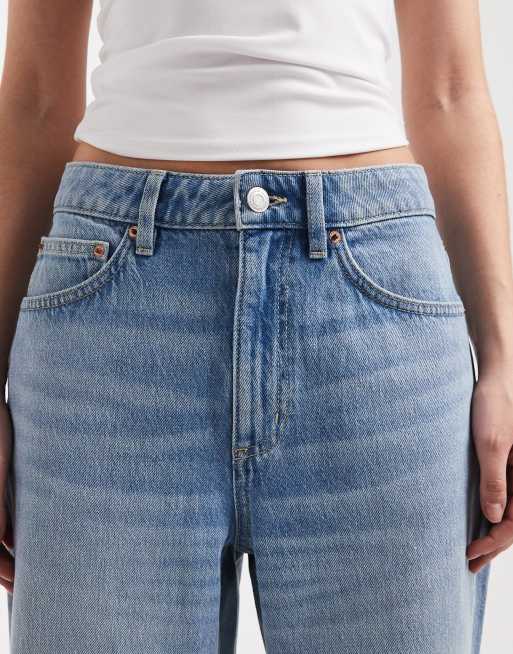 Cotton On – Curvy 91 – Straight Jeans in Steinbock-Blau, 5 von 5