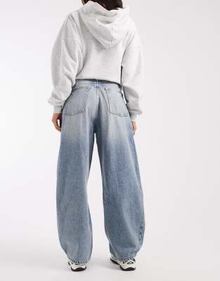 Cotton On Curvy Barrel Jean In Blue