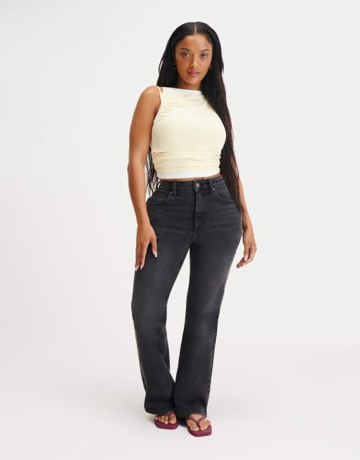 Cotton  On Curvy flare jean in black 