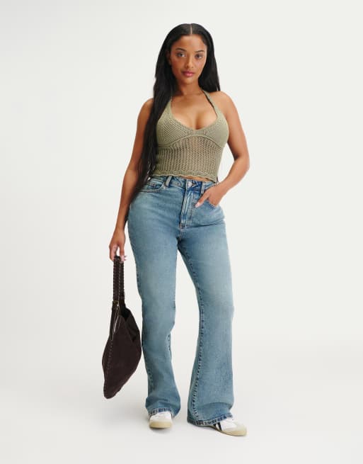 Cotton  On Curvy flare jean in blue 