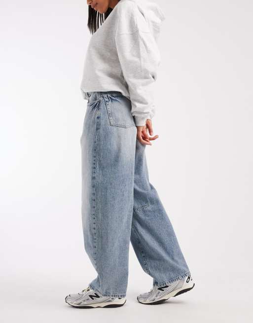 Cotton On Curvy - Jeans met ballonpijpen in blauw, 3 van 5