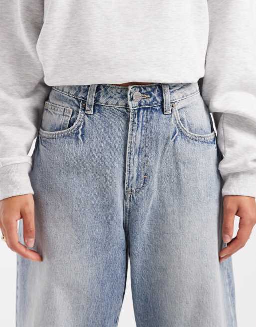 Cotton On Curvy - Jeans met ballonpijpen in blauw, 5 van 5