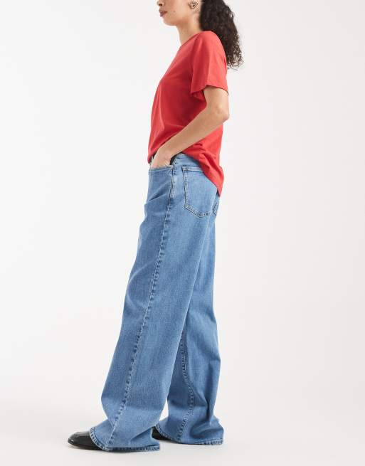 Cotton On curvy stretch wide jean in pisces blue, 3 of 5