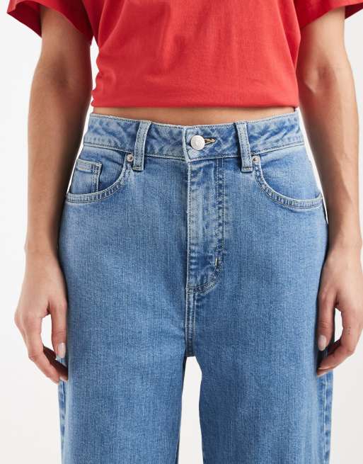 Cotton On curvy stretch wide jean in pisces blue, 5 of 5