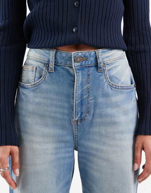 Cotton On curvy stretch wide leg jean in delusion blue, 4 of 5