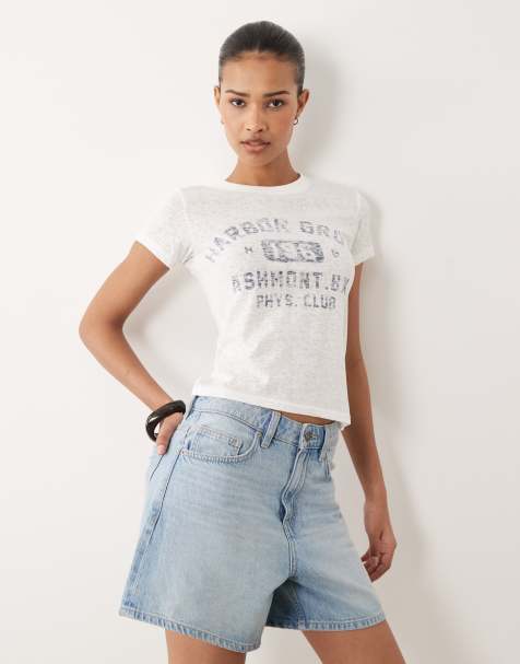 Cotton On - Cyber Sirens - T-shirt bianca vintage con grafica - view 1