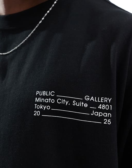 Cotton On – Czarny pudełkowy T-shirt z grafiką, 3 z 4