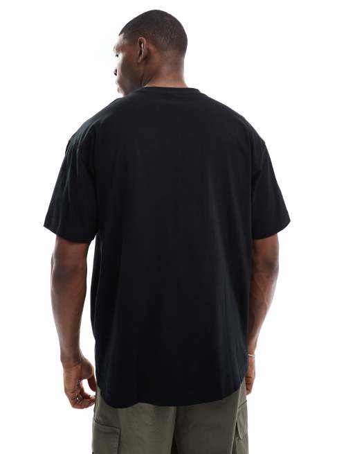 Cotton On – Czarny pudełkowy T-shirt z grafiką, 4 z 4