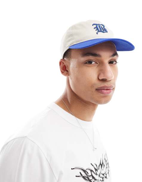 Cotton On dad hat in royal blue and cream - view 1