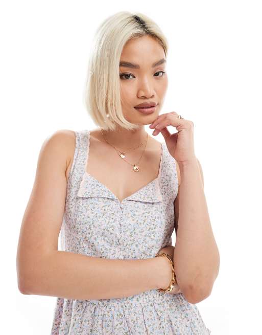 Cotton On - Dakota - Mini jurk in Isabella roze met bloemenprint , 4 van 4