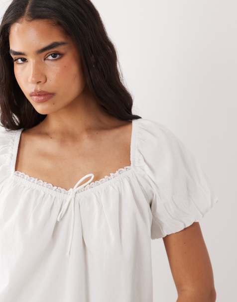 Cotton On - Daydream - Babydoll-top in wit - view 1