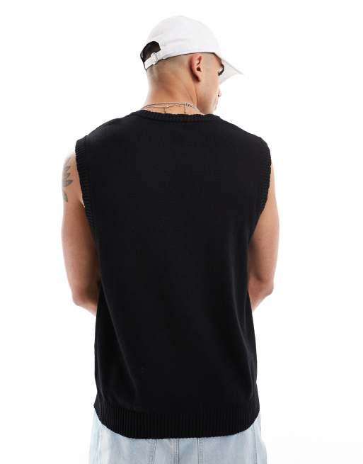Cotton On - Débardeur vintage à enfiler en maille - Noir, 3 de 4