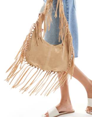 Cotton:on Cotton On Demi Fringe Bag In Neutral