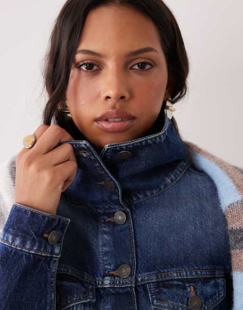Cotton On denim jacket in grazed blue - view 1