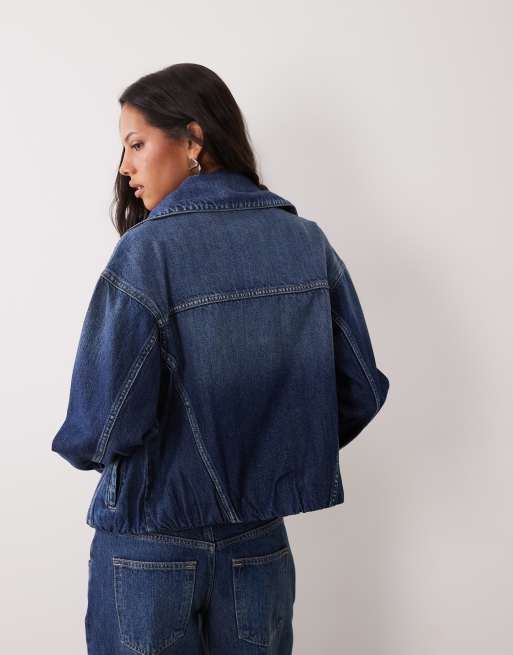 Cotton On denim jacket in grazed blue , 4 of 4