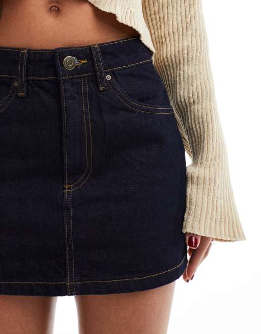 Cotton On denim mini skirt in indigo