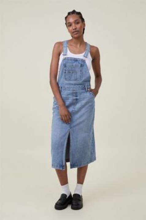 Denim Dungaree Pinafore Dress