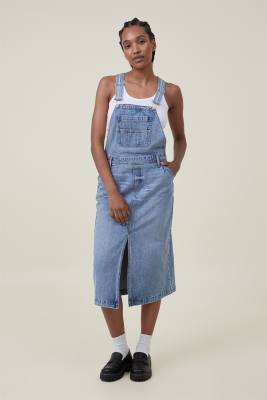 denim pinafore dress cotton on Retro Cotton Denim Pinafore Dress, Short Dress For Women Summer Casual  Spring