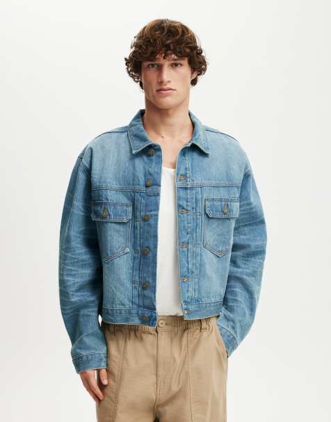 Cotton On Denim rinse jacket in mid blue - view 1
