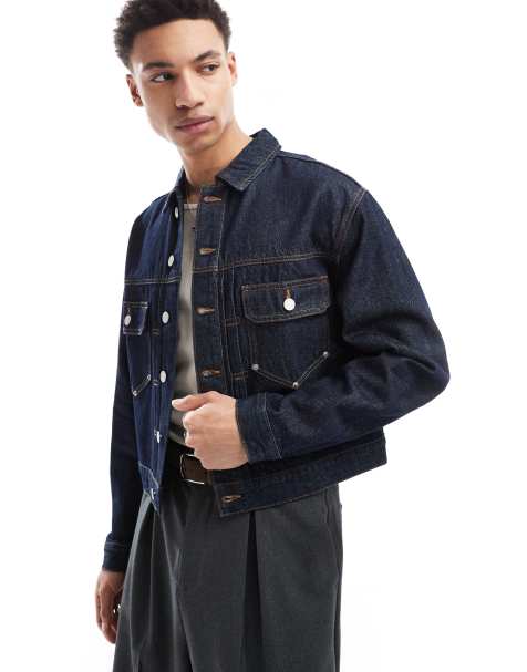 Cotton On denim worker jacket in shutter blue - view 1