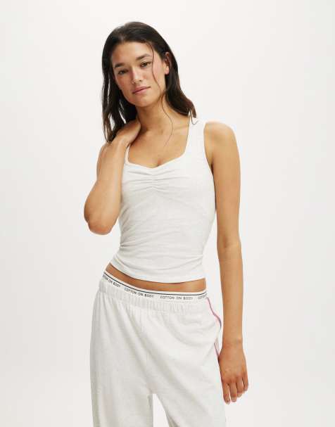 Cotton  On Departure lounge scoop tank in grey - view 1