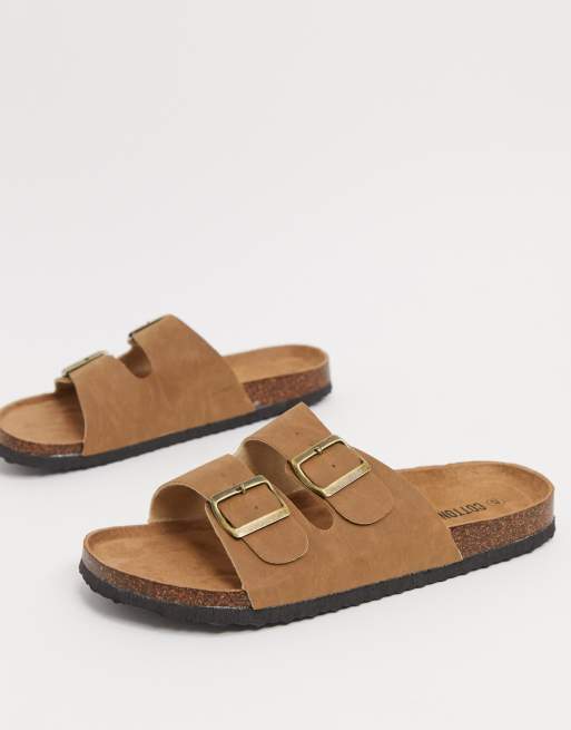 Cotton discount on sandals