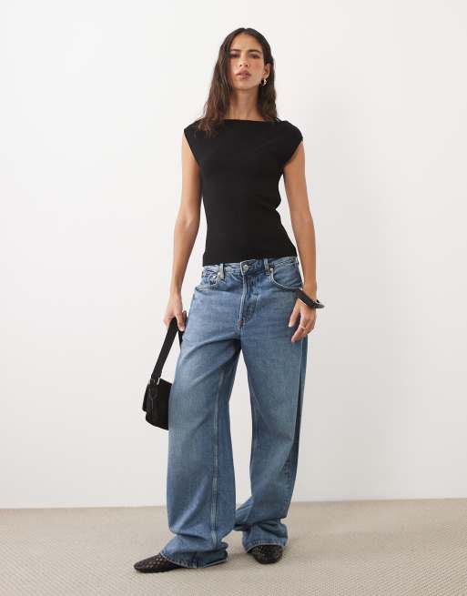 Cotton On double knit boat neck in black , 2 of 4