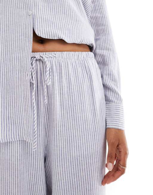 Cotton On drawstring straight leg pants in linen , 4 of 5