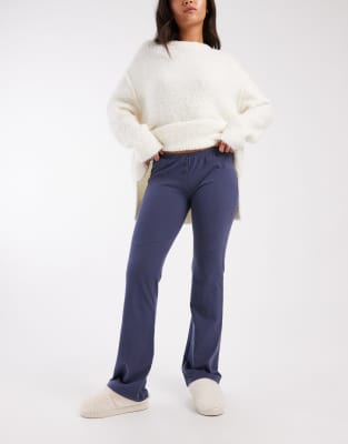 Dreamy - Pantalon confort évasé - Bleu acier délavé 40
