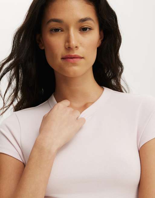 Cotton On Dreamy soft baby tee in pink, 3 of 4