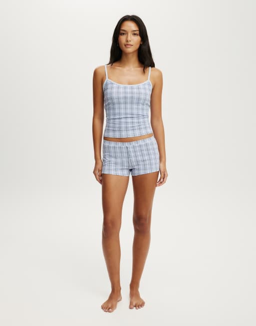 Cotton On Dreamy soft longline cami in blue, 3 of 4