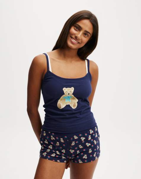 Cotton On Dreamy soft longline cami in navy - view 1