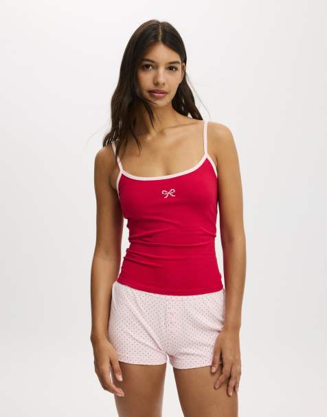 Cotton On Dreamy soft longline cami in red - view 1