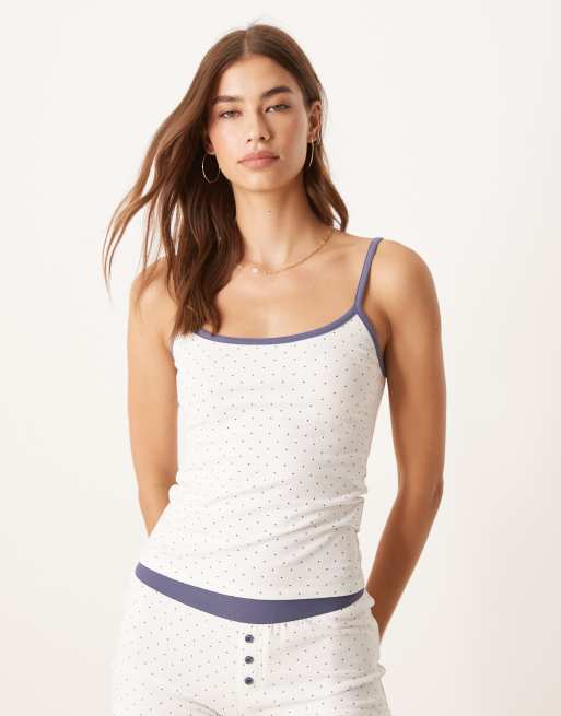 Cotton  On Dreamy soft longline cami in white 