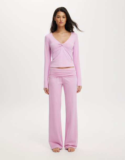 Cotton On Dreamy soft roll waist pant in purple - view 1